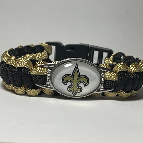 New Orleans Saints NFL Paracord Bracelet NEW - Picture 1 of 2